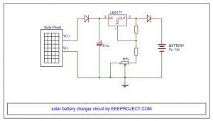 Solar Battery Charger Circuit With Voltage Regulator - EEE PROJECTS